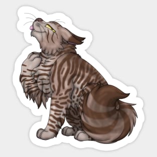 Chocolate Tabby Longhair Sticker